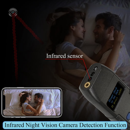 Hidden Camera Detector GPS Tracker Detector, RF Bug Sweeper Listening Device Detector for Car, Hotel, Meeting Protect Your Privacy