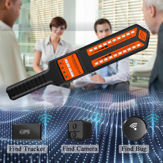 Hidden Camera Detector RF Signal Scanner Bug Finder GPS Tracker Detector, for Car, Hotel, Meeting