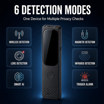 KAXYUYA Hidden Camera Detector & GPS Tracker Detector, RF Signal Scanner with Infrared Camera Lens & Magnetic Field Detection