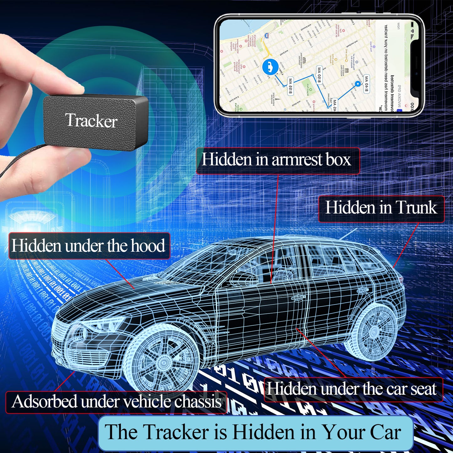 Hidden Camera Detector GPS Tracker Detector, RF Bug Sweeper Listening Device Detector for Car, Hotel, Meeting Protect Your Privacy