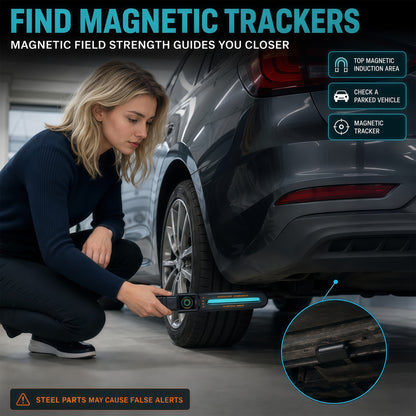 KAXYUYA Hidden Camera Detector & RF Signal Scanner – Anti-Spy Device with GPS Tracker Detection, Magnetic Field Sensor, Infrared Camera Finder & Stranger Alarm, Portable Rechargeable Bug Sweeper