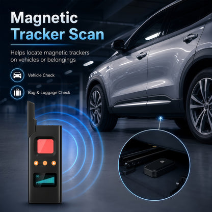 Hidden Camera Detector & RF Signal Scanner, Anti Spy Device with Magnetic Field Detection, GPS Tracker Finder, Infrared Camera Lens Detector, Bug Sweeper for Home Hotel Travel Privacy Protection