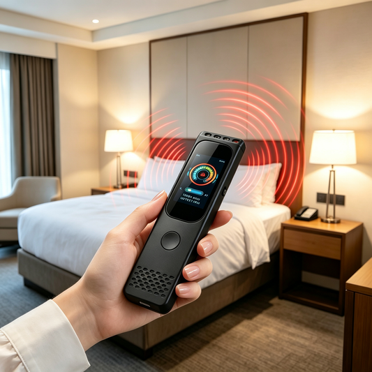 KAXYUYA Hidden Camera Detector & GPS Tracker Detector, RF Signal Scanner with Infrared Camera Lens & Magnetic Field Detection